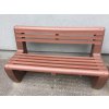 02 a. Massive single coloured L-bench seat with backrest