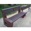 02 a. Ławka L-bench, jednokolorowa, z oparciem