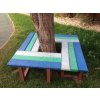 02 ka. Seating around a tree, multicolour
