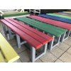 02 da. Bank zonder rugleuning 180 cm, diverse kleuren