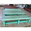 02 da. Bench without backrest 180 cm, different colour versions.