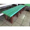 02 da. Bench without backrest 180 cm, different colour versions.