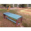 02 ea. Bench without backrest, short, prismatic