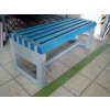 02 ea. Bench without backrest, short, prismatic