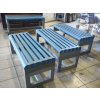 02 ea. Bench without backrest, short, prismatic