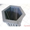 04 ba. Hexagonal waste bin - tall