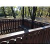 09 d. Gazebo with a flat roof - brown, blac, gray