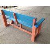 02 ba. Panca interamente in plastica 3 + 2 con braccioli, 180 cm