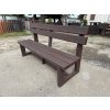 02 ca. All-plastic bench 3+2