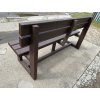 02 ca. All-plastic bench 3+2