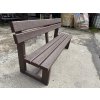 02 ca. All-plastic bench 3+2
