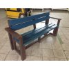 02 b. All-plastic bench 3+2 with armrest, 200 cm