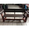 02 b. All-plastic bench 3+2 with armrest, 200 cm