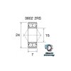 BlackBearing kuličkové ložisko 3802-2RS MAX