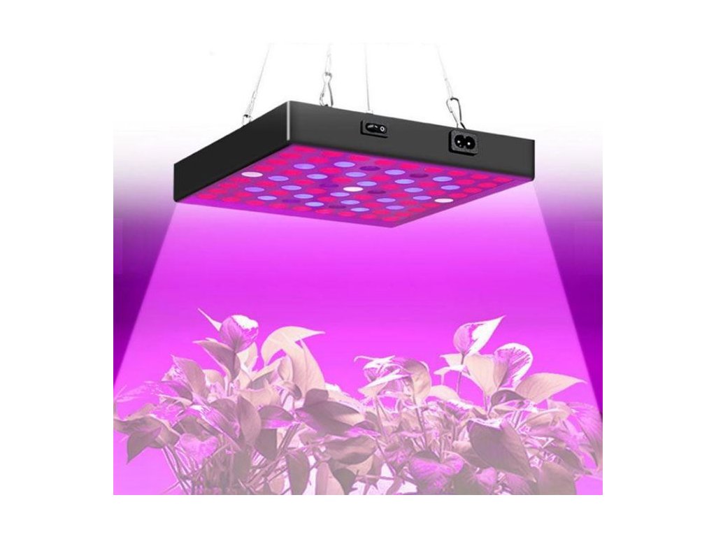 LED závěsný panel GROW 11W černý pro pěstování rostlin 20x20cm černý -  TopLux - Osvětlení Praha