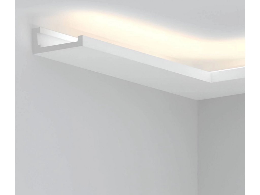 Dekorativní lišta HOOK pro LED pásek, stropní osvětlení, délka 2 metry