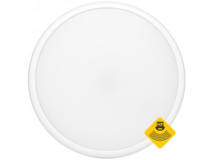Bílé LED svítidlo Ecolite MOVA 2 se senzorem 16W kruh přisazený neutrální bílá IP54 WHST707-LED-HF