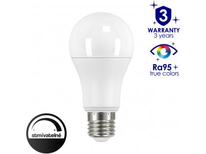 Stmívatelná LED žárovka Kanlux IQ-LEDDIM 10,5W WW E27 A60 2700K teplá bílá, plynulá regulace jasu, nastavení intenzity, skladem za akční ceny ihned 33724