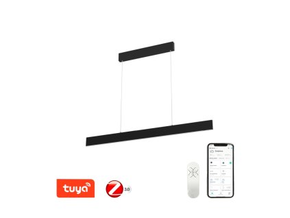 Černá barva Svítidlo LISTON osvětlení kuchyňského ostrůvku jídelního stolu závěsný stmívatelný Chytré ZigBee 3.0 iOS Android Alexa Apple Siri Google Philips