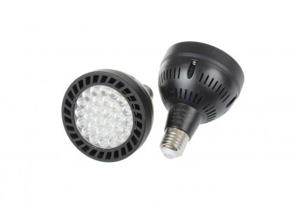 LED žárovka černá PAR30 45W E27 230V denní bílá 032608