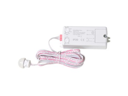 ECOLITE pohybový senzor PIR zápustný nábytkový na 230V pro LED zařízení a páskyEST129-BI EAN: 8590849528572 Vestavěný pohybový senzor na 230V Dětekční úhel 120°/360° - dosah 8 metrů Nastavitelná citlivost na světlo 3-2000 lux Nastavitelná délka sepnutí 10s. až 15min. Příkon 0,5W Max. zatížený 500W