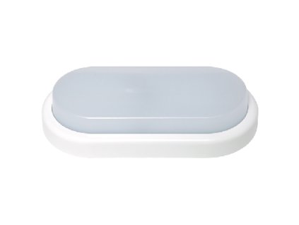 Nástěnné venkovní svítidlo OVAL 18W bílé LED-BL18W-BI