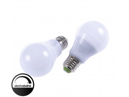 Stmívatelná LED žárovka 9W,4000K neutrální bílá se závitem E27 EV9W-DIM a stmívačem pro LED produkty,náhradí klasickou 60W žárovku.03258 skladem na toplux