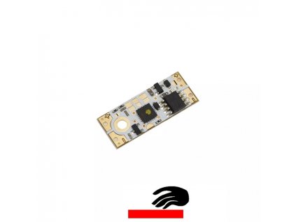 Dotykový mikro čip do profilu pro ovládání LED pásku dotykem hliníkového profilu, funguje i jako plynulý stmívač. Ovladač má paměť posledního nastavení.