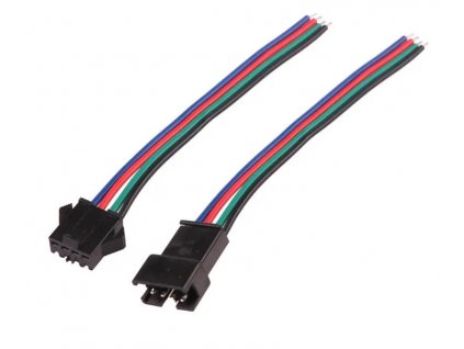 RGB spojovací sada 2 vodiče s konektorem click 4 pin