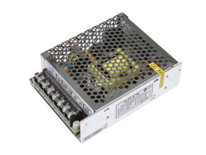 LED trafo 5V 15A (75W) - napájecí zdroj vnitřní IP20. Kovové stříbrné provedení s děrováním pro cirkulaci vzduchu. TopLux Osvětlení Praha skladem na prodejně nízké ceny