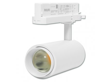 Bílý lištový LED reflektor TRACK 30W kolejnicové  svítidlo s nastavitelným úhlem svitu