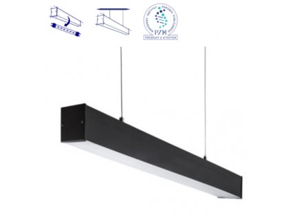 Závěsné stropní lankové lineární světlo nad stůl nebo do kanceláře prodejny