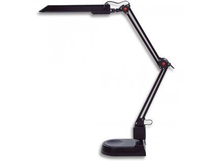 černá stolní kancelářská LED lampa na psací stůl s klipem šroubovací svorkou