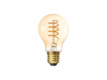Industriální Vintage styl, Edison retro LED filament spirálové vlákno a jantarové kouřové sklo Žárovka s velkým klasickým závitem E27 klasická žárovka 33516