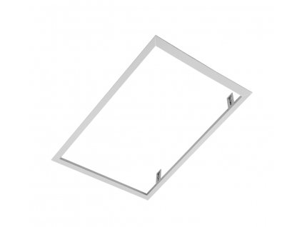 Hliníkový vestavný bílý rám 30x120cm pro LED panel do SDK sadrokartonu. Montážní sada pro zapuštění paneluvestavba rámečku do podhledu QVESTRAMC600