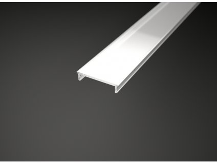 Difuzor ALU profilu Surface-1 49 Kč/m, kryt hliníkové ličty pro LED pásky, mléčná opál, čirý průhledný.
