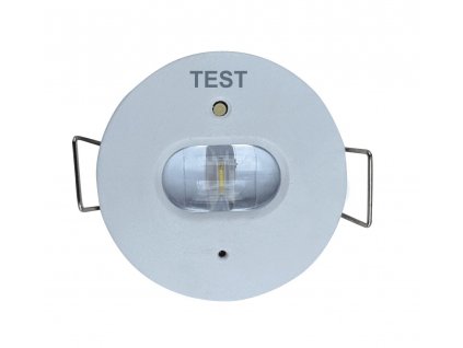 Nouzové protipanické LED osvětlení 1W do sádrokartonu SDK s průměrem 40mm, zdroj a baterie je součástí balení, výdrž 3hodiny, určeno na chodby a uličky