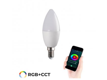 Chytrá žárovka do chytré domácnosti ovládaná přes aplikaci TUYA a SMART LIFE na WIFI, Bluetooth bez nutnosti dalšího příslušenství, barevná a CCT stmívatelná