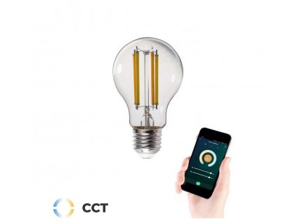 Chytrá žárovka do domácnosti ovládaná přes aplikaci TUYA a SMART LIFE na WIFI, Bluetooth bez nutnosti dalšího příslušenství, barevná a CCT stmívatelná
