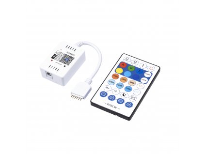 WIFI přijímač a dálkový ovladač pro všechny druhy LED pásků jednobarevný bílý, RGB, RGBW, CCT, RGBCCT 12V a 24V aplikace MAGIC HOME PRO, skladem na prodejně