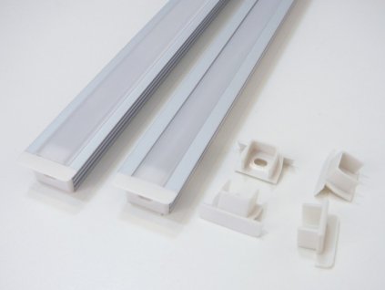 Koncovka hliníkového profilu vestavného pro LED pásek