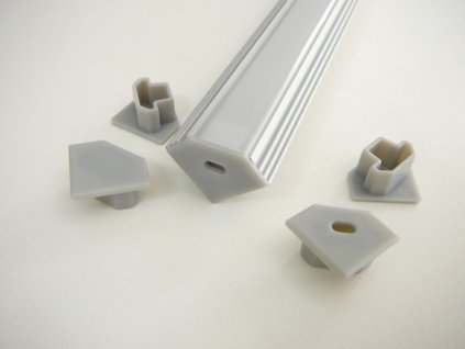Koncovka hliníkového profilu rohového pro LED pásek