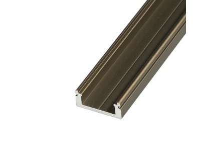 Bronzový ALU profil pro LED pásky, zlatá svítící lišta