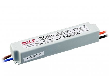 LED zdroj 12V 1,5A 18W IP67 záruka 5let GPV-18-12