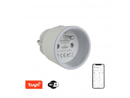 Immax NEO LITE Smart vnitřní zásuvka, zemnící kolík TUYA, WIFI, IKEA, HUE, NEO