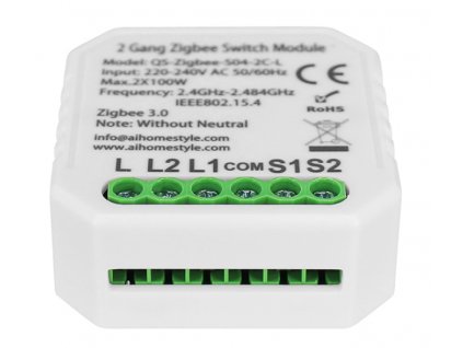 Immax NEO Smart kontroler (L) V4 2-tlačítkový TRIAK switch Zigbee 3.0 07517L