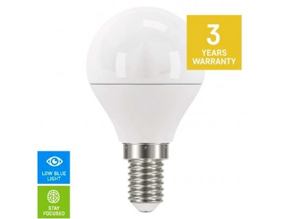 Zdravá LED žárovka EMOS TRUE 4,2W E14 4000K neutrální denní, šetří oči minimalizuje modré světlo, ECO biorytmus, doporučená šetrná pro děti i dospělé, levná