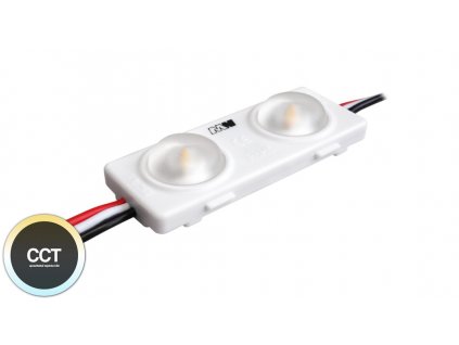 Speciální LED modul s CCT - regulace bílé barvy teplé žluté bílé, neutrální denní a studené bílé barvy světla 2čip pro světelné reklamy výstrče a boxy