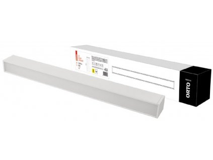 Lineární bílé svítidlo ORTO 19W na přisazení, zavěšení nebo do SDK lze propojovat a skládat vlastní tvary. Vysoká svítivost a jednoduchý design.