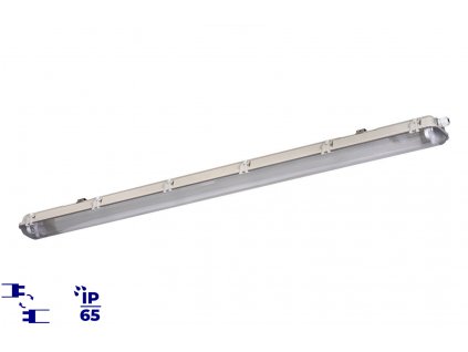 Průmyslové lineární svítidlo DICHT 4LED NP 236/PS MILEDO 120cm IP65 vlhkotěsné voděodolné prachotěsné, technické zářivkové světlo pro výměnné LED trubice